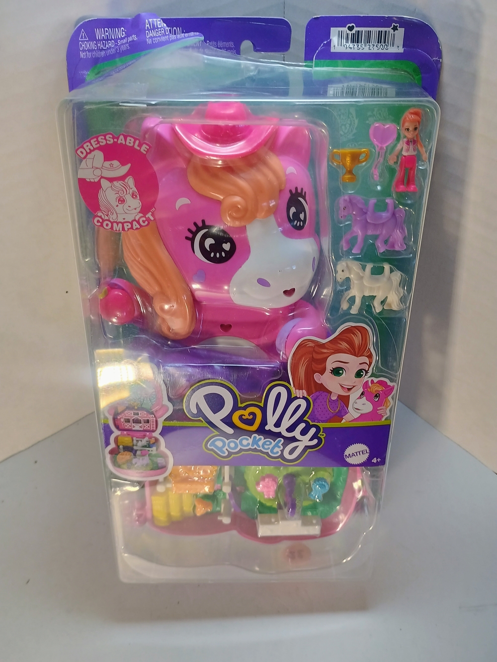 Polly Pocket "Pony Rodeo" Toy Playset Polly Pocket Compact Slight Box Damage